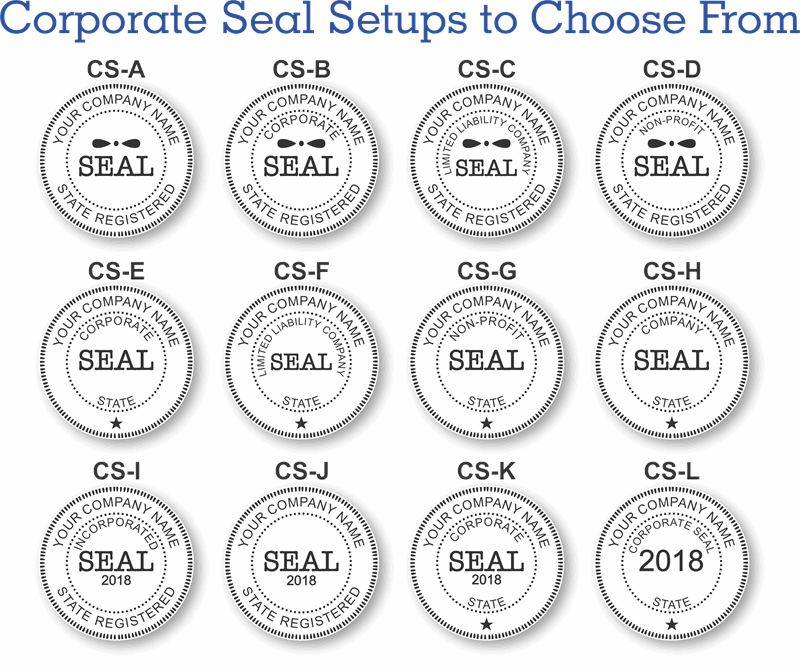 corporate seal template for word